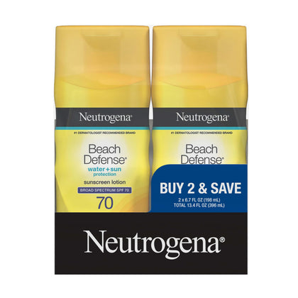 Crème solaire Neutrogena SPF 70, flacon de 200 ml, vue avant