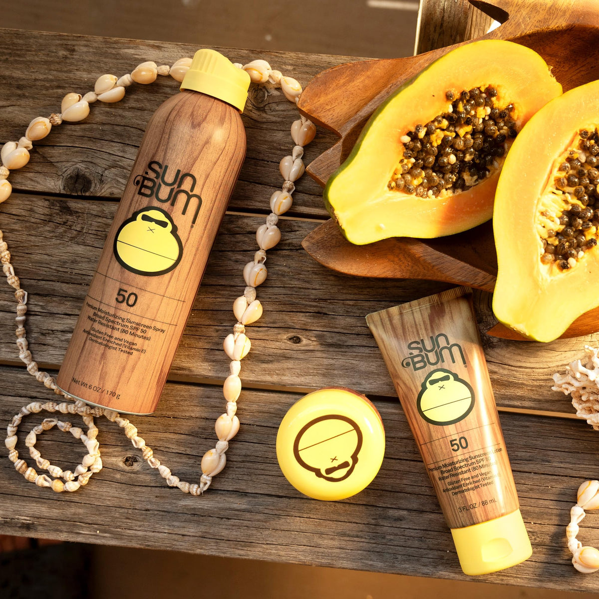 Crème Solaire Original SPF 50 Sun Bum, emballage ouvert