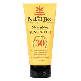 Crème solaire visage et corps SPF 30 The Naked Bee vue avant
