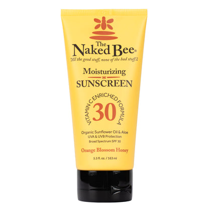 Crème solaire visage et corps SPF 30 The Naked Bee vue avant