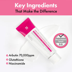 Crème TOSOWOONG avec ingrédients actifs visibles