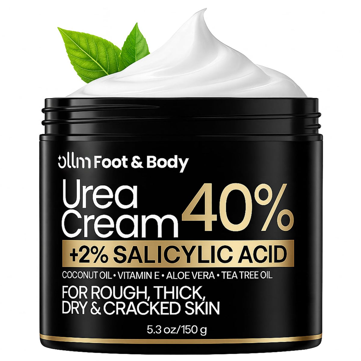 Crème Urea 40% OLLM vue avant avec packaging