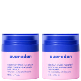 Crème visage Evereden pour enfants 2-pack vue avant avec parfum pêche