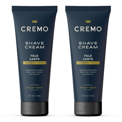 Cremo Crème à Raser Palo Santo 6 oz pack avant
