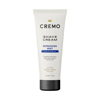 Cremo Crème à Raser Rafraîchissante 200g vue avant avec bouchon