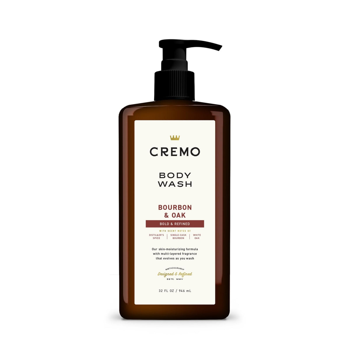 Cremo Gel Douche Bourbon & Chêne 32 Fl Oz vue avant