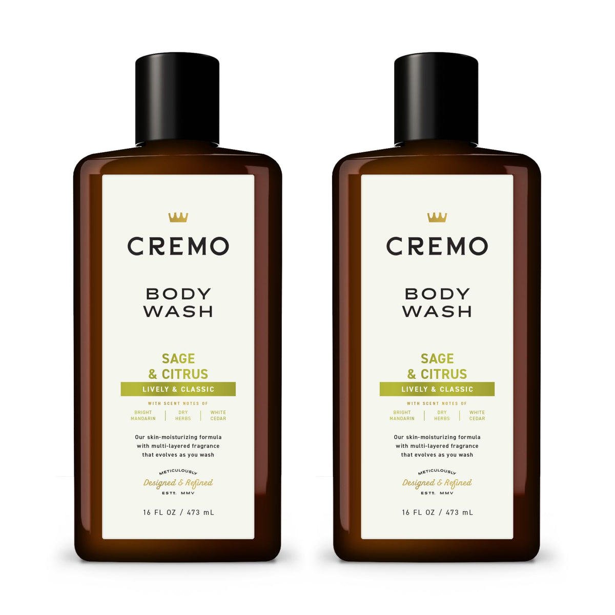 Cremo Gel Douche Sauge et Agrumes 16 Fl Oz vue de face
