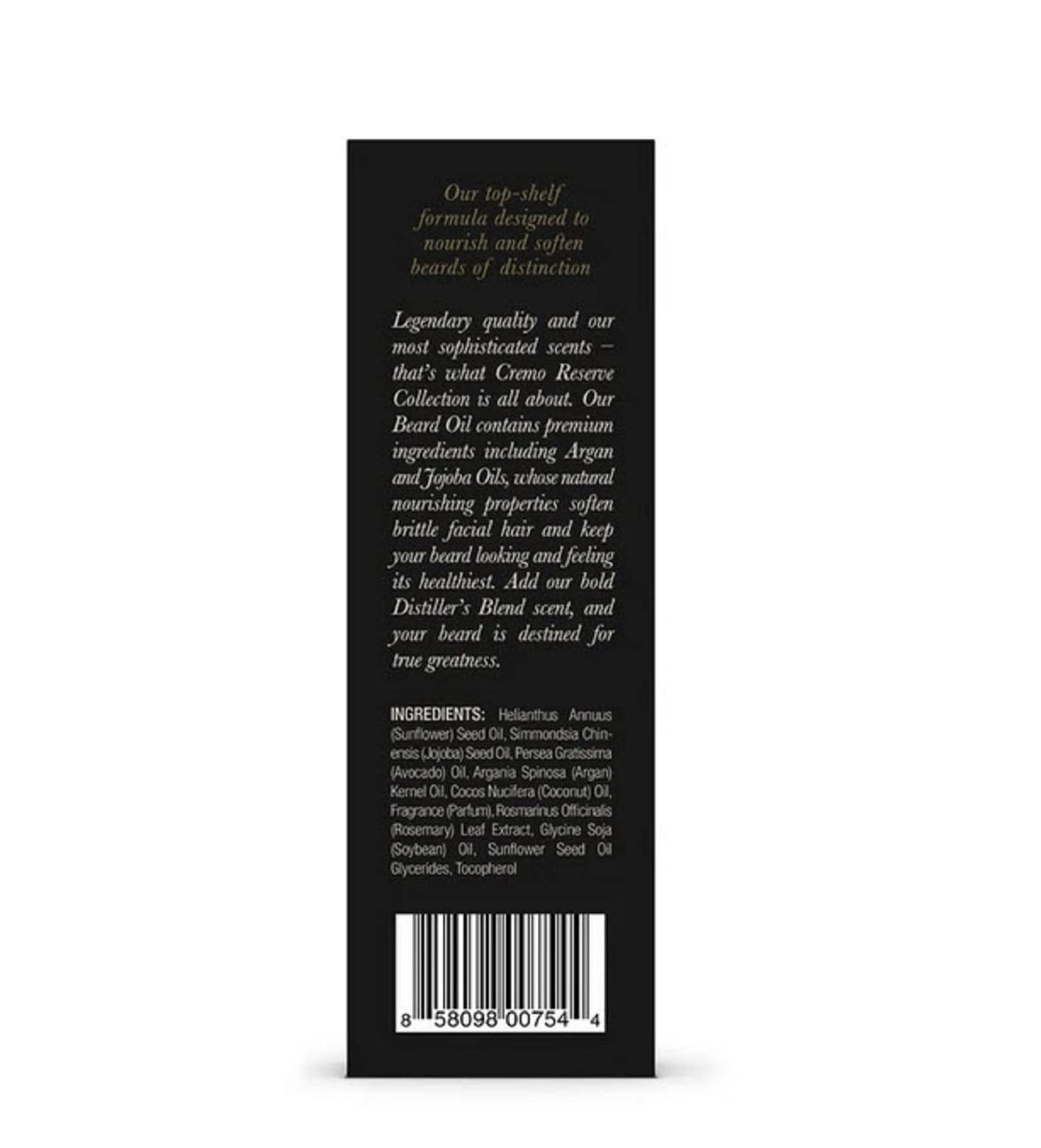 Cremo Huile à Barbe Distiller's Blend 30 ml à côté d'accessoires de rasage
