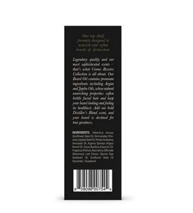 Cremo Huile à Barbe Distiller's Blend 30 ml à côté d'accessoires de rasage
