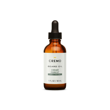 Cremo Huile à Barbe Revitalisante Forêt de Cèdre 30 ml vue avant