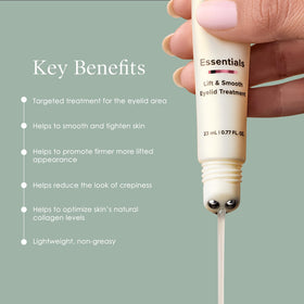 Crepe Erase Traitement Lift & Lissant pour Paupières en utilisation