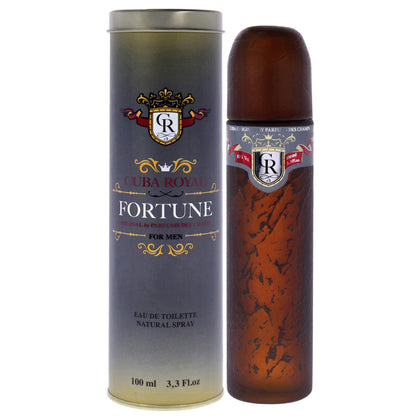 Cuba Royal Fortune Blue Eau De Toilette 100ml vue avant avec packaging