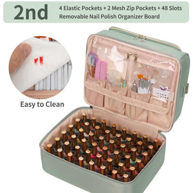 CUBETASTIC Organisateur de Vernis à Ongles vue arrière avec sangle