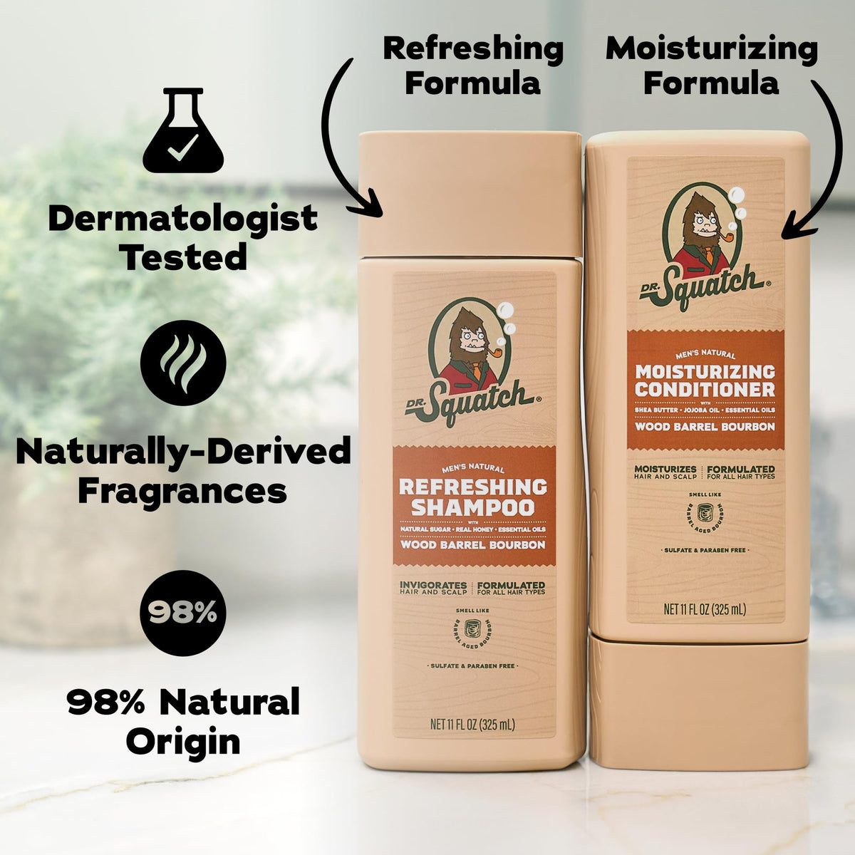 Cuir chevelu sain après utilisation du shampooing Dr. Squatch