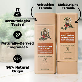 Cuir chevelu sain après utilisation du shampooing Dr. Squatch