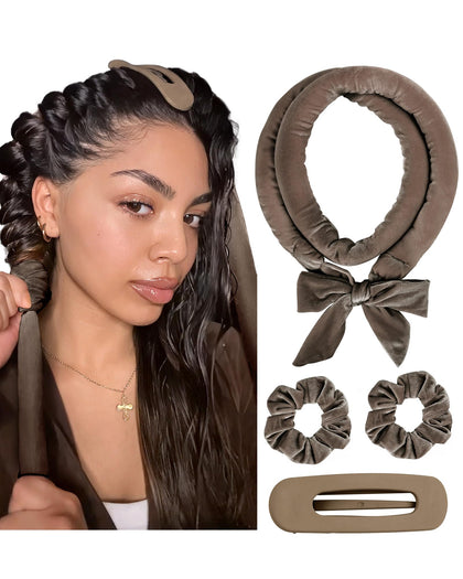 Curleur de cheveux YANIBEST vue de face avec accessoires