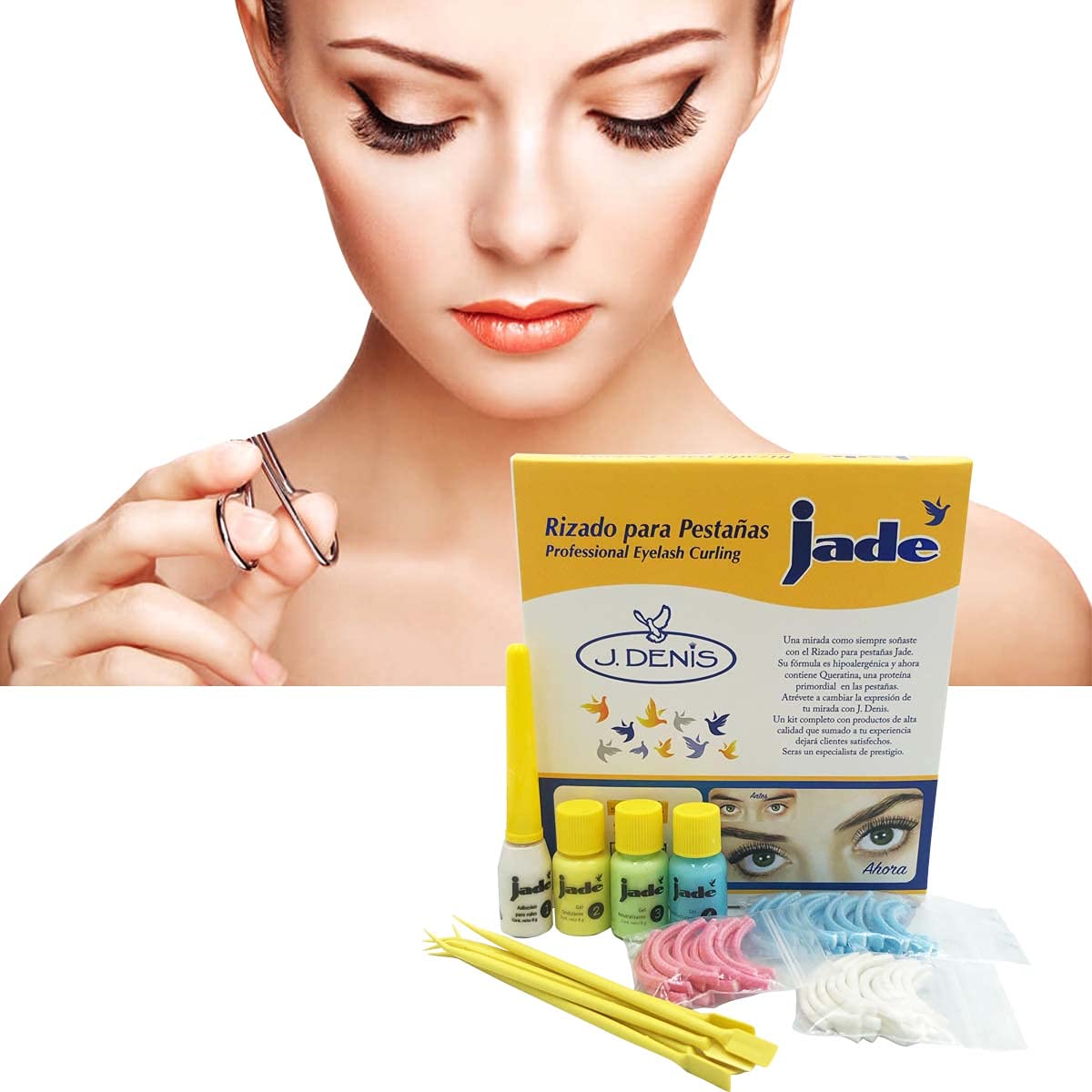 Curling de cils permanent J. Denis sur table de maquillage