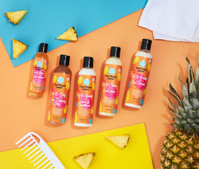 Curls Poppin Pineapple Traitement Cuir Chevelu 141g en utilisation sur cheveux