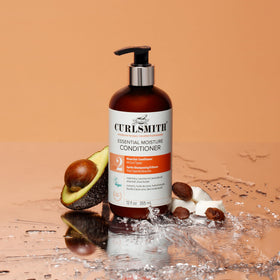 CURLSMITH Après-shampoing hydratant essentiel 380g avec flacon ouvert