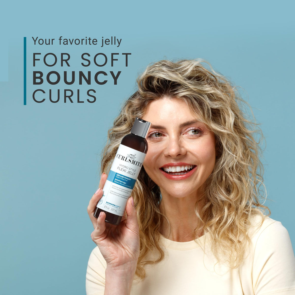 CURLSMITH Hydro Style Flexi Jelly Gel 508g avec infusion de thé vert
