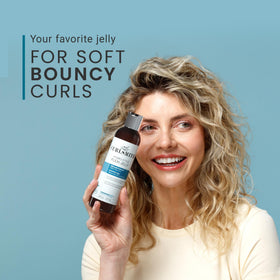 CURLSMITH Hydro Style Flexi-Jelly Gel produit sur cheveux bouclés