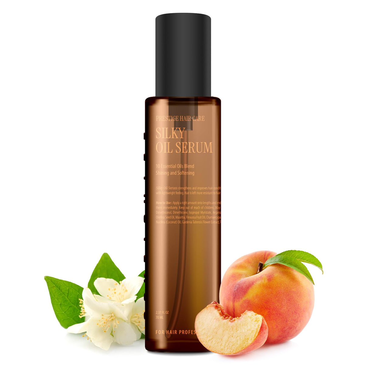 CURLYSHYLL Sérum Huile Soyeuse 70ml vue avant avec bouchon