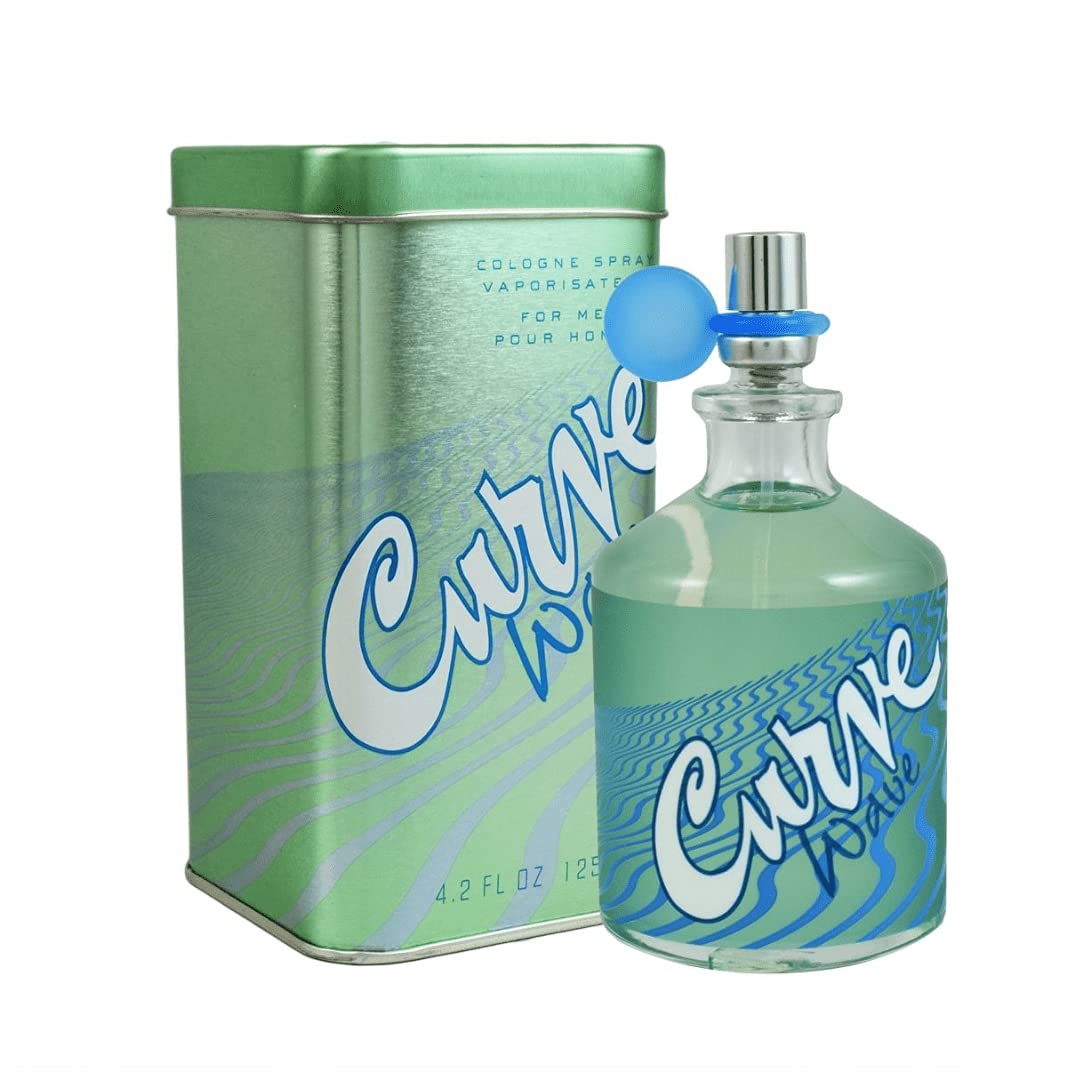 Curve Wave Cologne 4,2 fl oz avec étiquette visible