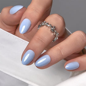 CurvLife faux ongles press-on extra courts en gel couleur Terra Nude