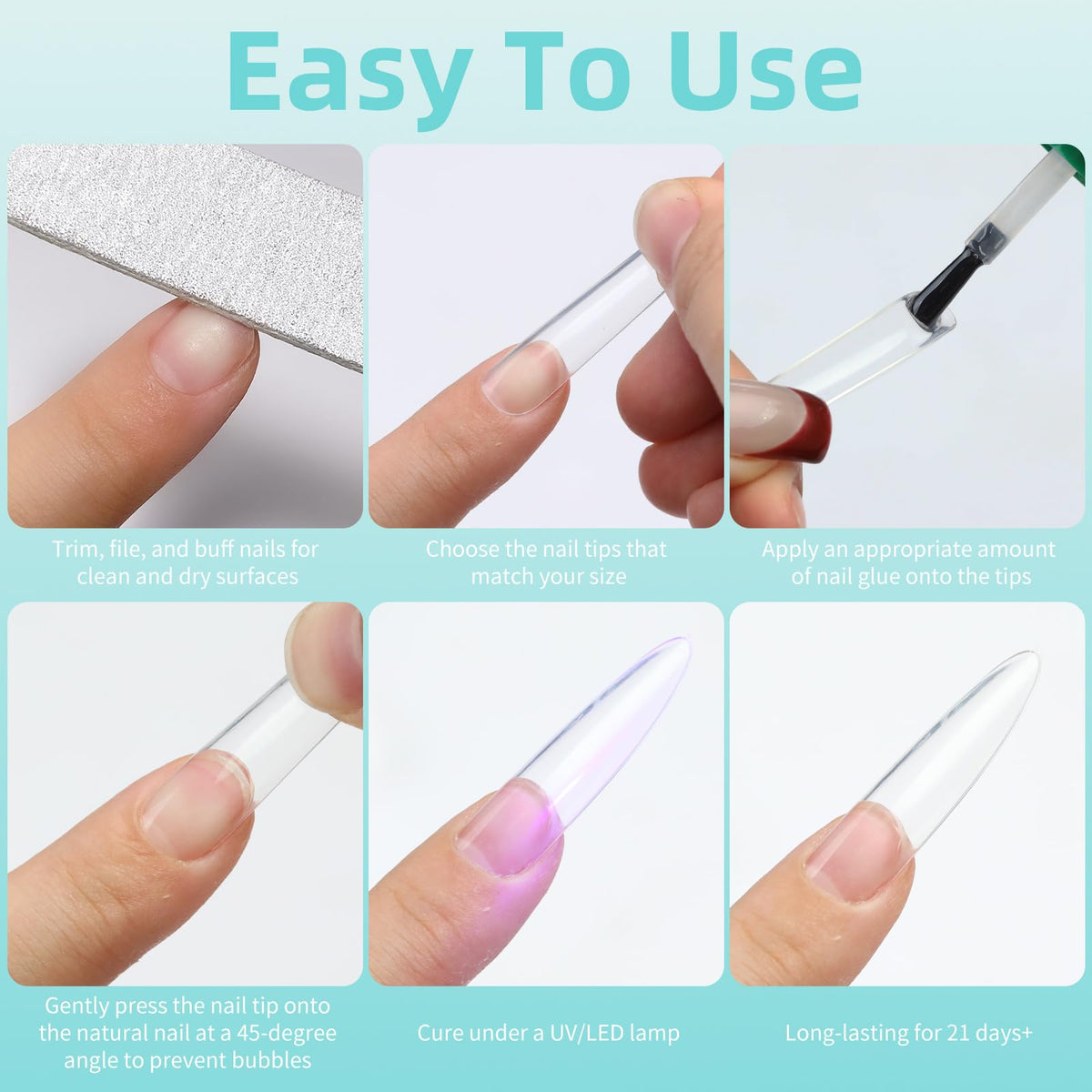 Cycullinyt conseils ongles ronds avec lampe UV