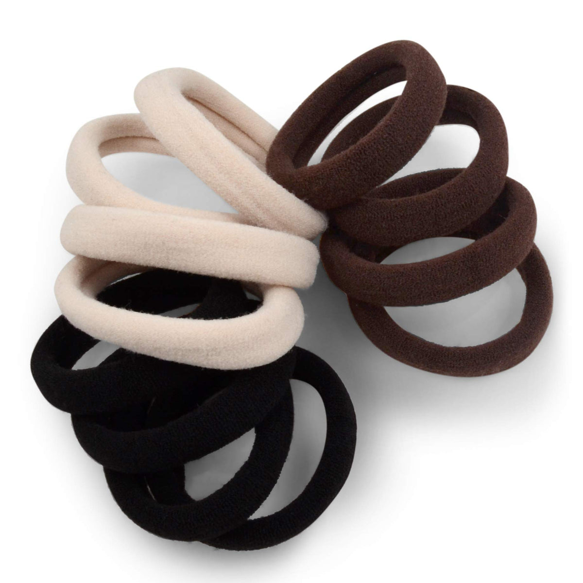 Cyndibands élastiques cheveux doux, couleur neutre, paquet de 12