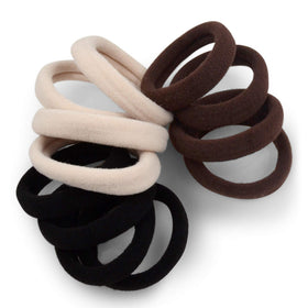 Cyndibands élastiques cheveux doux, couleur neutre, paquet de 12