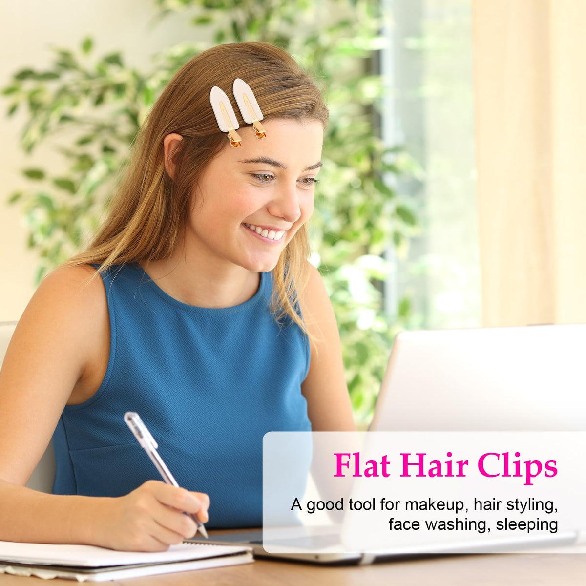 D Clips sans pli, utilisation lors d'une routine de maquillage