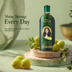 Dabur Amla Huile de Cheveux 300 ml avec étiquette claire