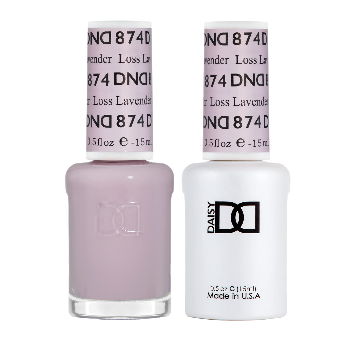 DAISY DND Kit de Vernis Gel Couleur Loss Lavender #874 devant