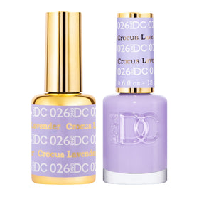 DAISY DND Set de Vernis Gel 026 Crocus Lavender avec deux bouteilles