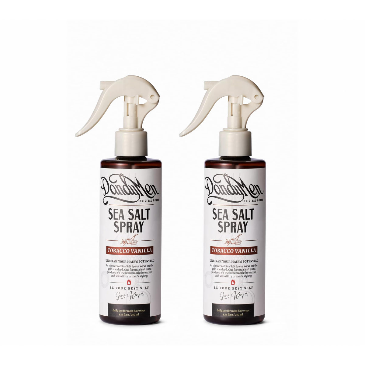 DandyMen Spray au Sel de Mer 2-pack vue de face