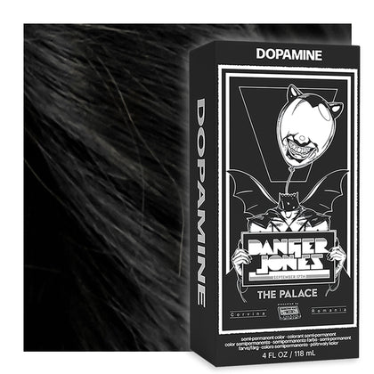 Danger Jones coloration semi-permanente Dopamine Noir 155g avant application