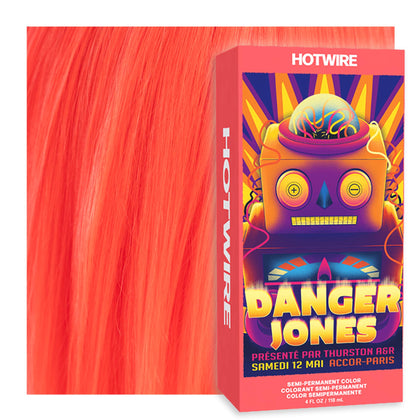 Danger Jones Coloration Semi-Permanente Hotwire Orange Néon 150g vue avant