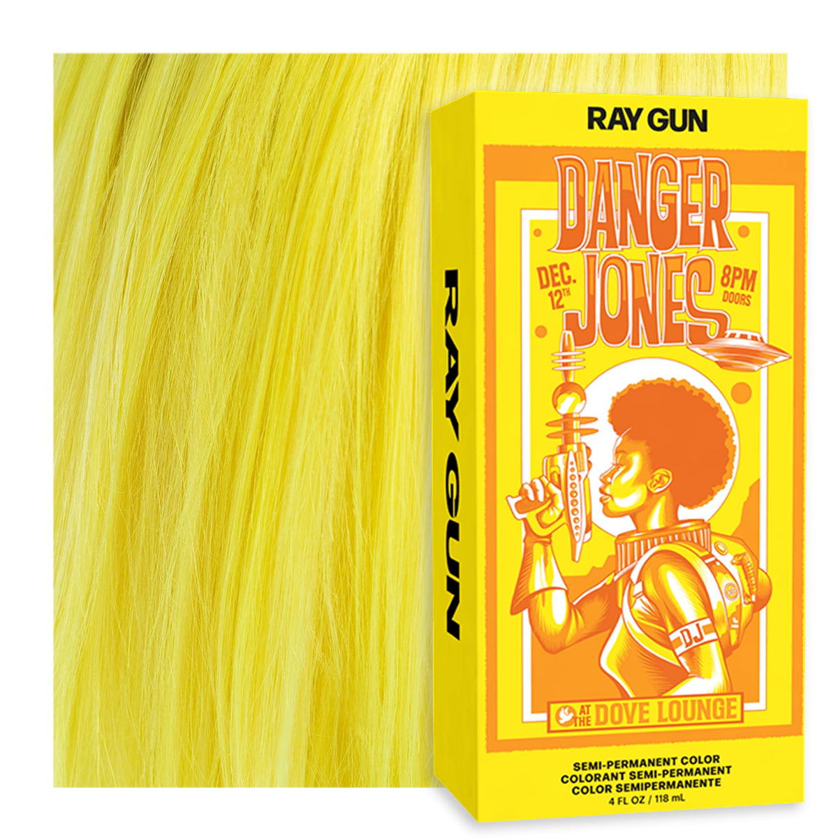 Danger Jones Coloration Semi-Permanente Jaune Néon 150g vue de face