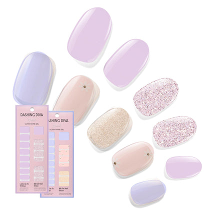 Dashing Diva Bundle de Strips à Ongles Collection Pastel vue avant