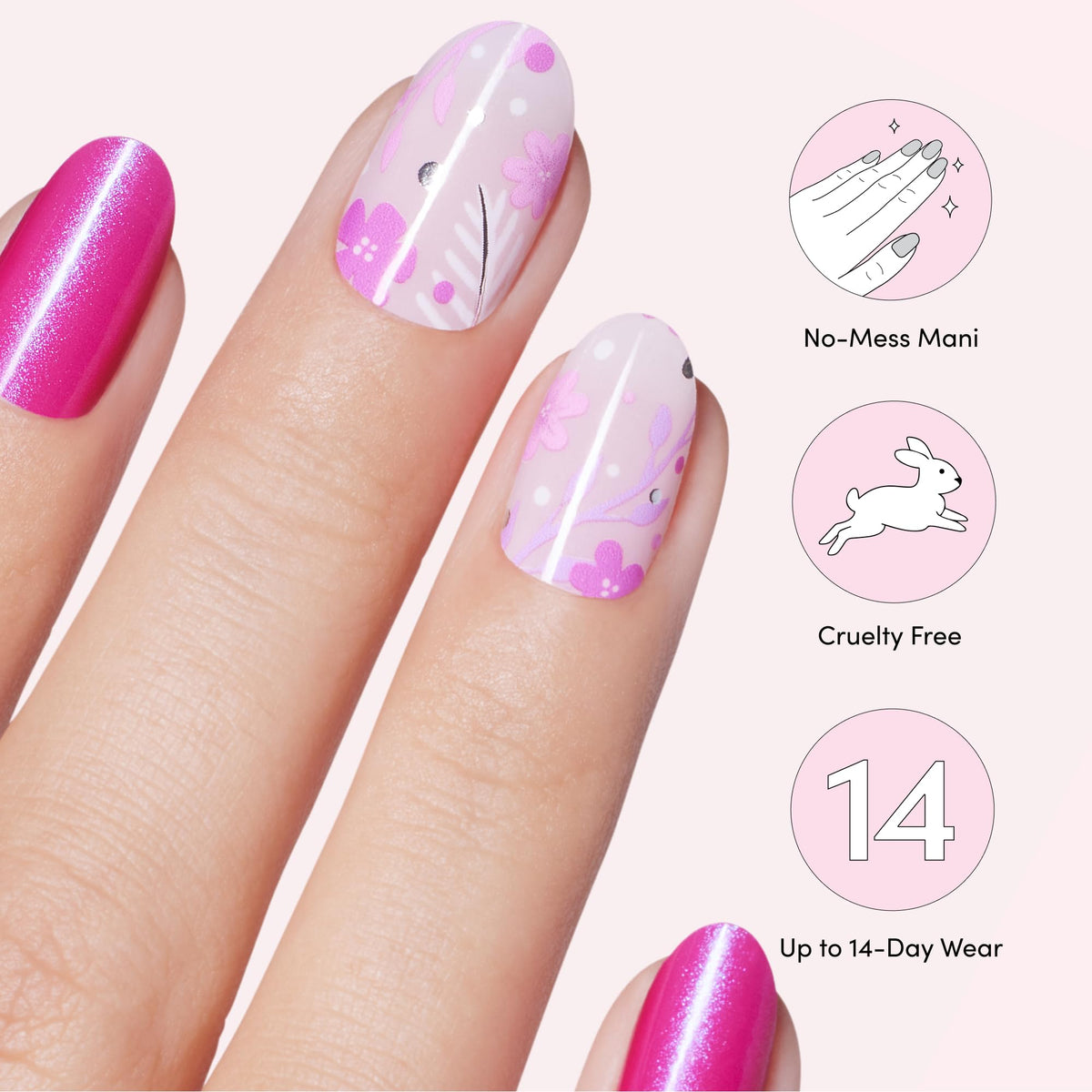 Dashing Diva Gloss Nail Strips avec lime et pad préparateur