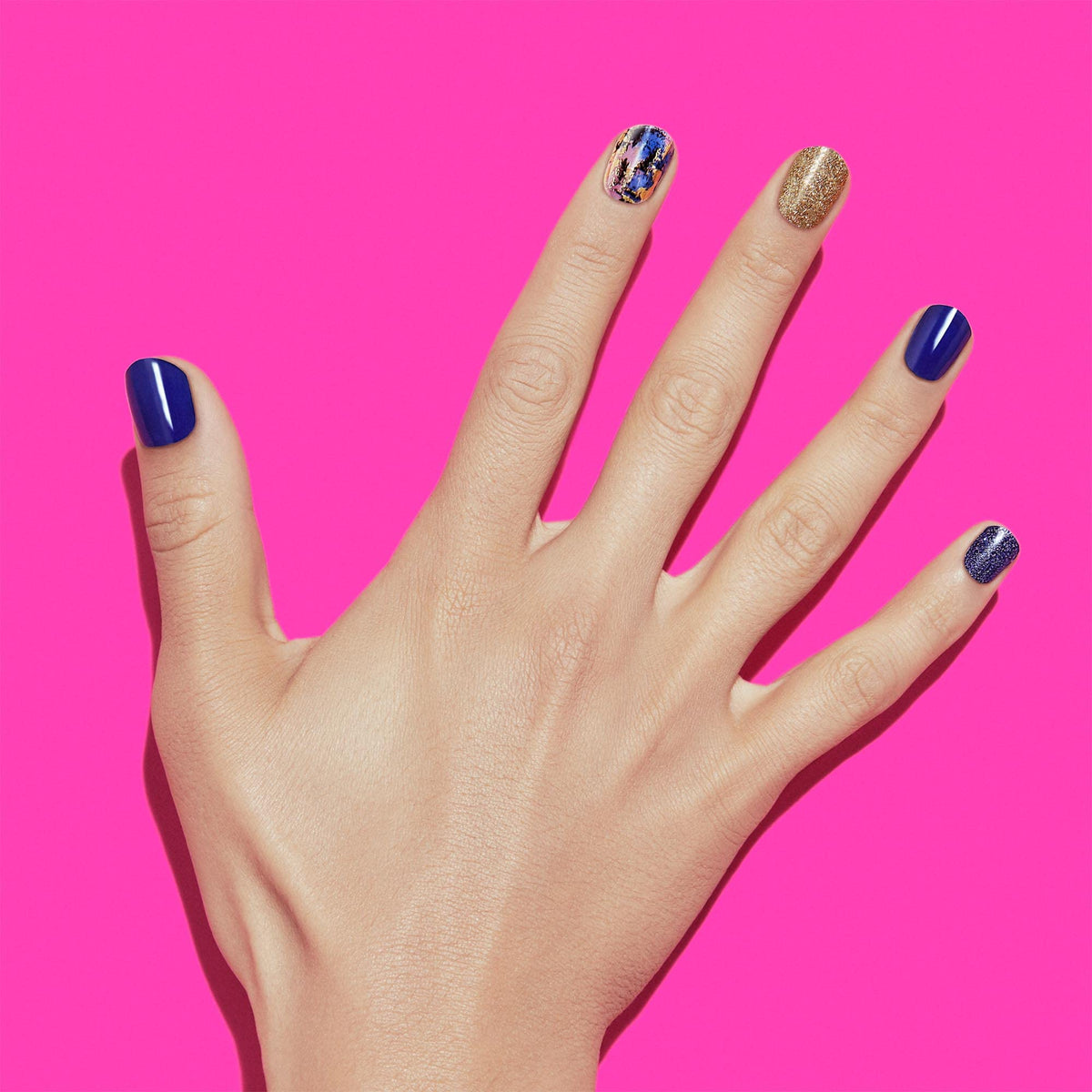 Dashing Diva Gloss Nail Strips Blue Vixon en emballage