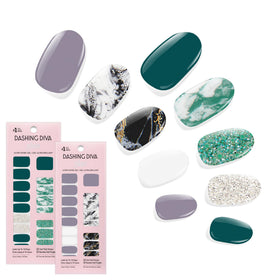 Dashing Diva Gloss Nail Strips Bundle Light Marble Collection packaging
