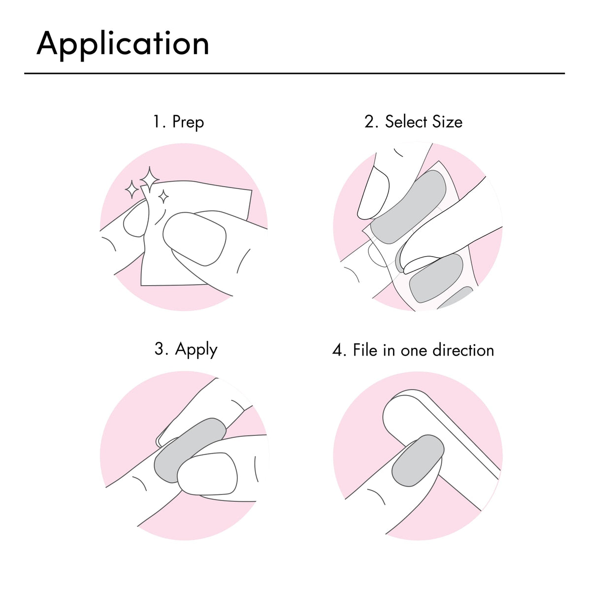 Dashing Diva Gloss Nail Strips - démonstration de l'application