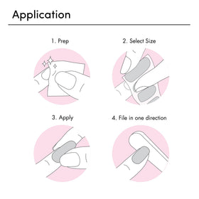 Dashing Diva Gloss Nail Strips - démonstration de l'application