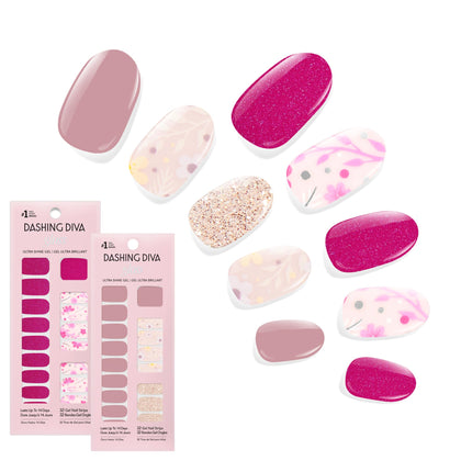 Dashing Diva Gloss Nail Strips Fleur Flair et Olive Branch vue avant