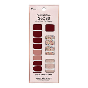 Dashing Diva Gloss Nail Strips Wild Flower pack with floral design