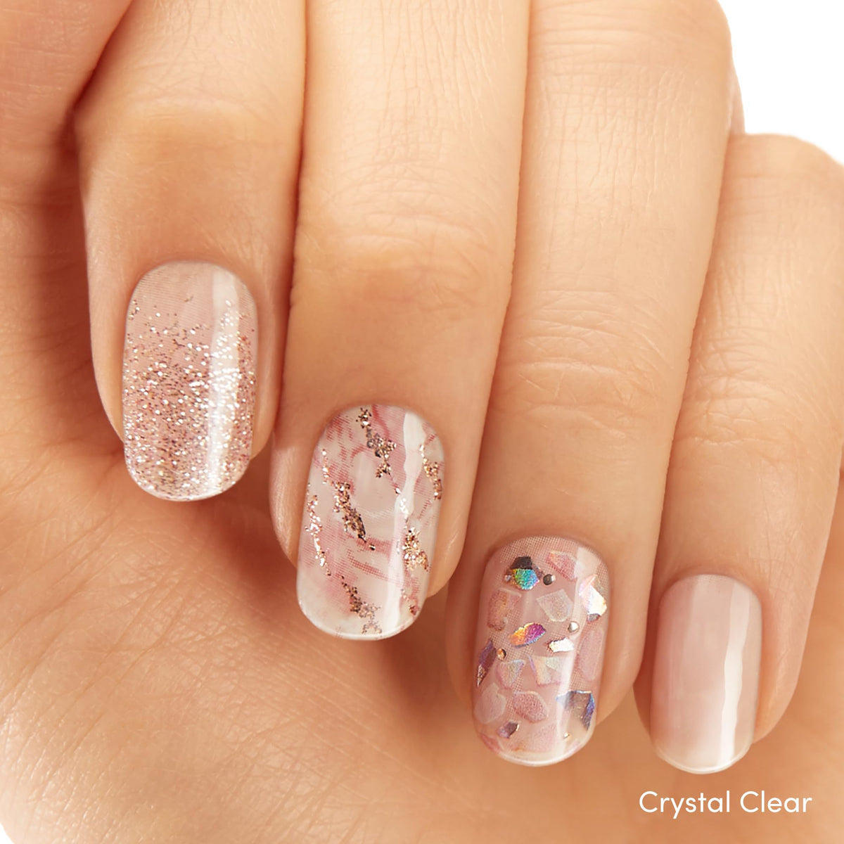 Dashing Diva Maybe Marble nail strips set with high-shine effect