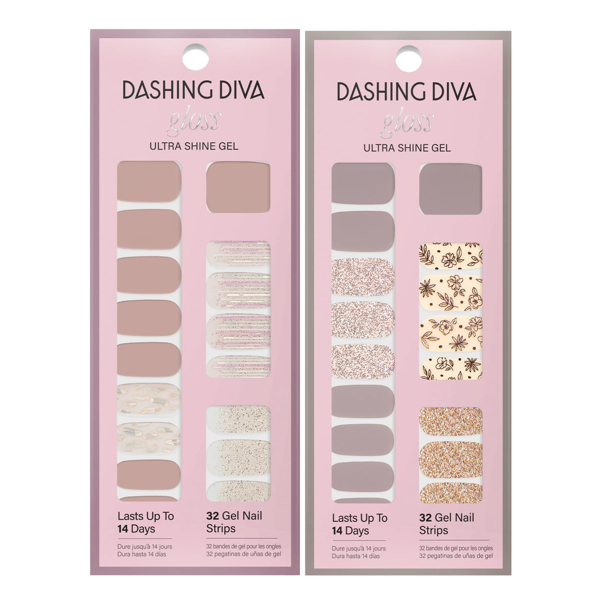 Dashing Diva Nail Strips After Glow sur table