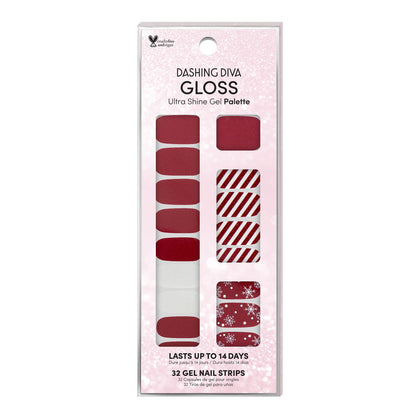 Dashing Diva Peppermint Marvel Nail Strips packaging front view